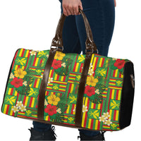 Hawaii Kanaka Maoli Hibiscus Travel Bag Hawaiian Flag Motif