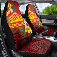 Hawaii Ku Kia'i Mauna Car Seat Cover Hibiscus Kakau Pattern