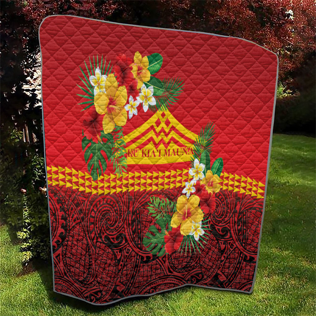 Hawaii Ku Kia'i Mauna Quilt Hibiscus Kakau Pattern