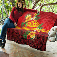 Hawaii Ku Kia'i Mauna Quilt Hibiscus Kakau Pattern