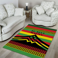 Hawaii Ku Kia'i Mauna Area Rug Hawaiian Kanaka Maoli Motif