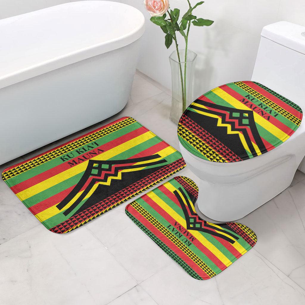 Hawaii Ku Kia'i Mauna Bathroom Set Hawaiian Kanaka Maoli Motif