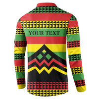 Hawaii Ku Kia'i Mauna Personalized Button Sweatshirt Hawaiian Kanaka Maoli Motif