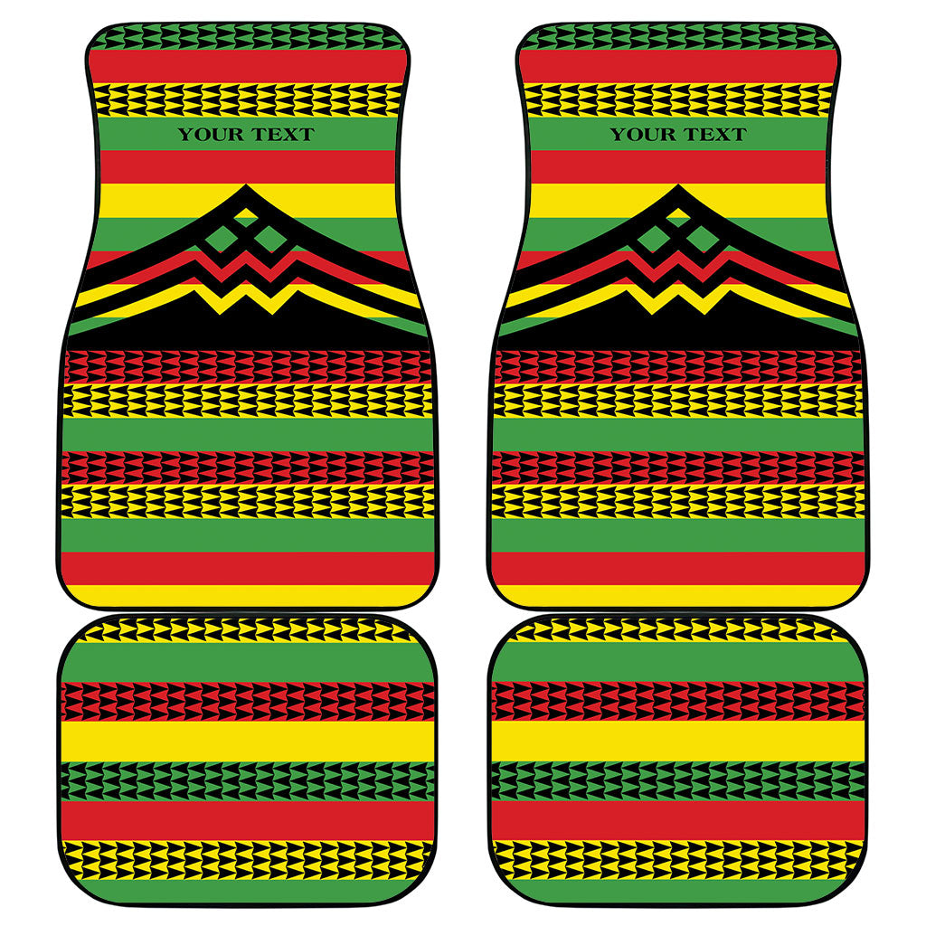 Hawaii Ku Kia'i Mauna Personalized Car Mats Hawaiian Kanaka Maoli Motif