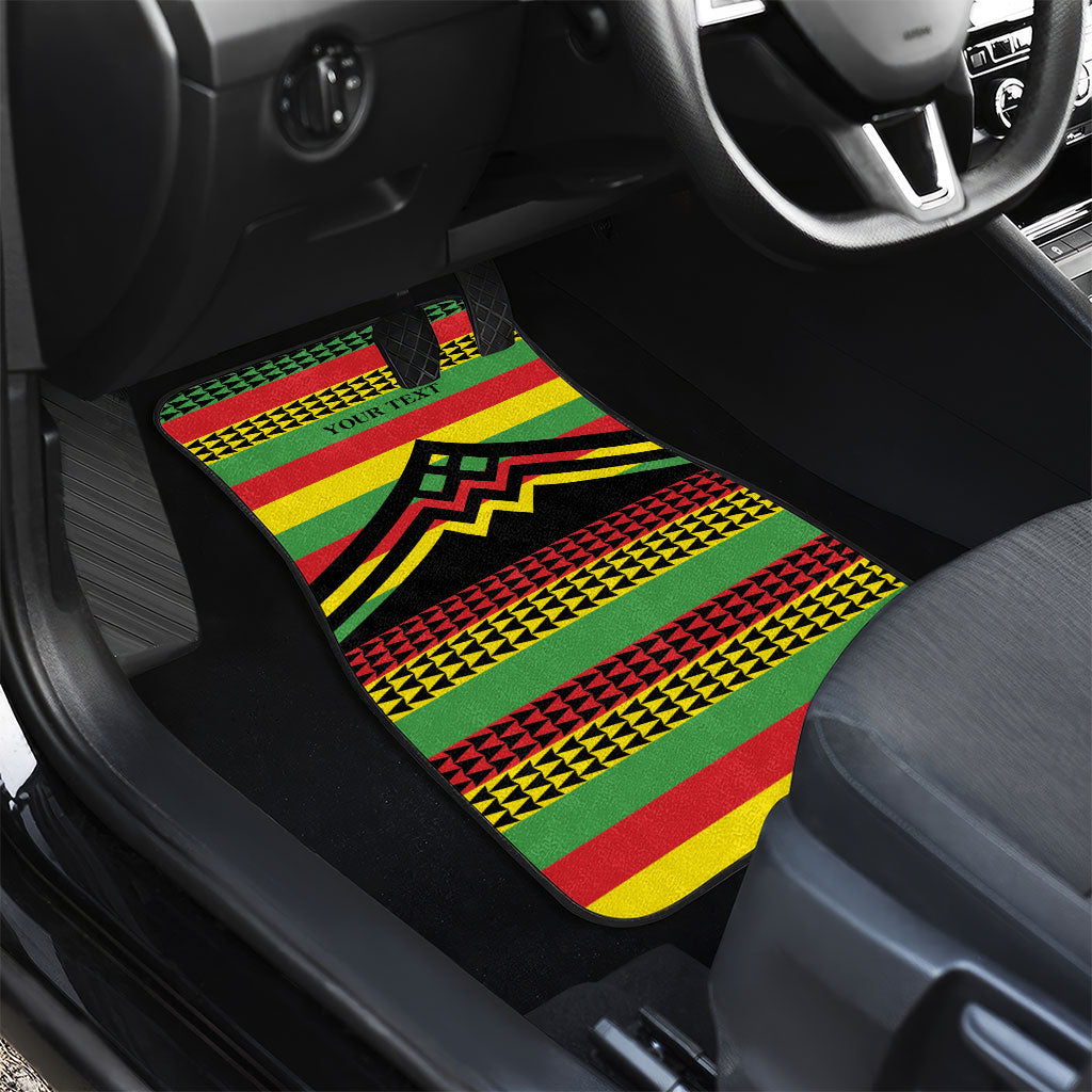 Hawaii Ku Kia'i Mauna Personalized Car Mats Hawaiian Kanaka Maoli Motif