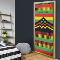 Hawaii Ku Kia'i Mauna Personalized Door Cover Hawaiian Kanaka Maoli Motif