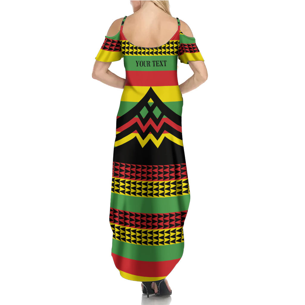 Hawaii Ku Kia'i Mauna Personalized Family Matching Summer Maxi Dress and Hawaiian Shirt Hawaiian Kanaka Maoli Motif LT9 - Polynesian Pride