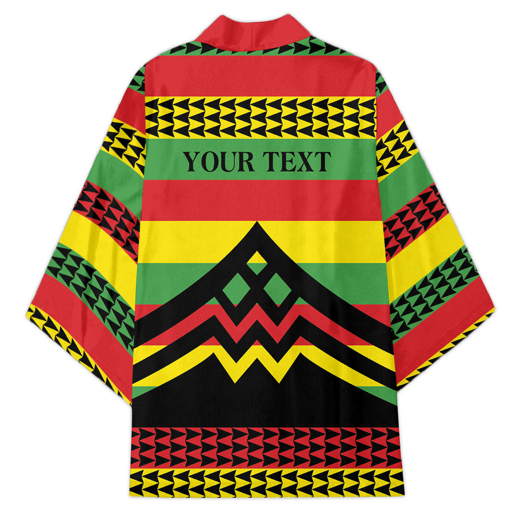 Hawaii Ku Kia'i Mauna Personalized Kimono Hawaiian Kanaka Maoli Motif