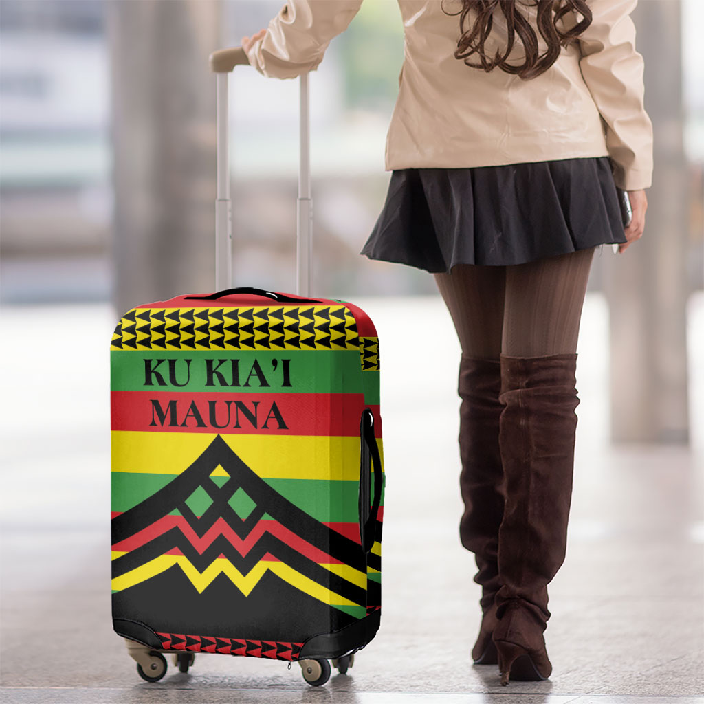 Hawaii Ku Kia'i Mauna Luggage Cover Hawaiian Kanaka Maoli Motif