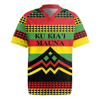 Hawaii Ku Kia'i Mauna Personalized Rugby Jersey Hawaiian Kanaka Maoli Motif