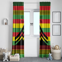 Hawaii Ku Kia'i Mauna Window Curtain Hawaiian Kanaka Maoli Motif