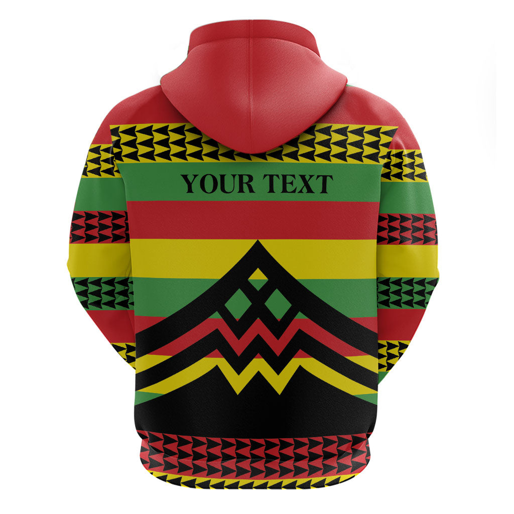 Hawaii Ku Kia'i Mauna Personalized Zip Hoodie Hawaiian Kanaka Maoli Motif