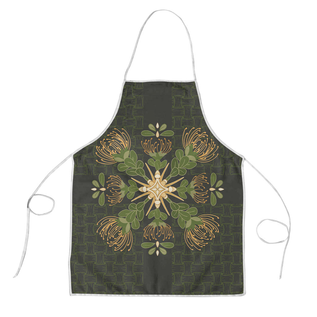 Hawaii Ohia Lehua Squares Apron Hawaiian Quilt Inspired Floral Pattern