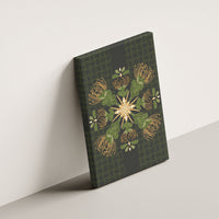 Hawaii Ohia Lehua Squares Canvas Wall Art Hawaiian Quilt Inspired Floral Pattern