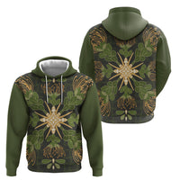 Hawaii Ohia Lehua Squares Hoodie Hawaiian Quilt Inspired Floral Pattern