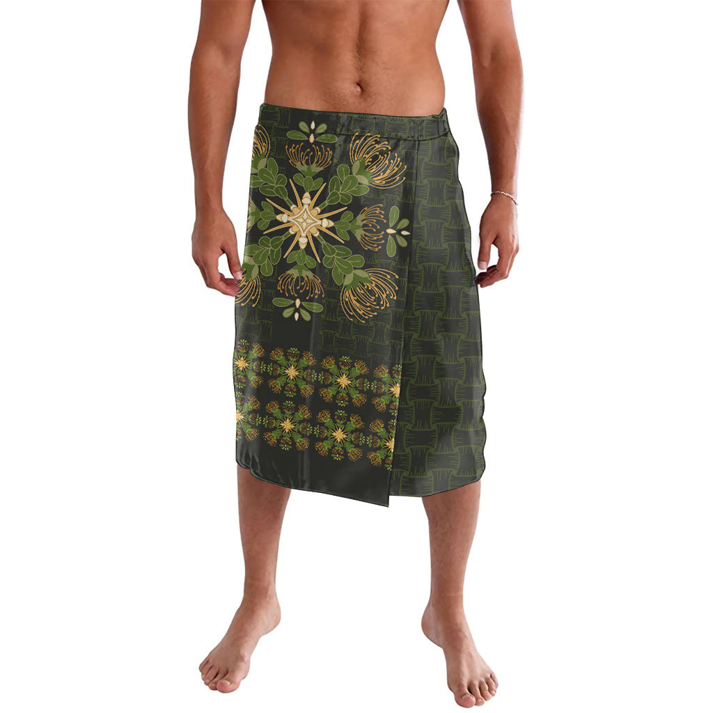 Hawaii Ohia Lehua Squares Lavalava Hawaiian Quilt Inspired Floral Pattern LT9 Green - Polynesian Pride