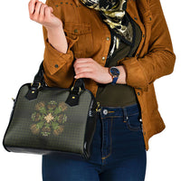 Hawaii Ohia Lehua Squares Shoulder Handbag Hawaiian Quilt Inspired Floral Pattern