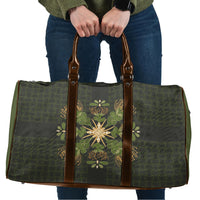Hawaii Ohia Lehua Squares Travel Bag Hawaiian Quilt Inspired Floral Pattern