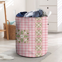 Akala Hamele Hawai'i Palaka Squares Maile Leaf Laundry Basket Flowers Hawaiian Quilt Patterns