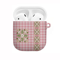 Akala Hamele Hawai'i Palaka Squares Maile Leaf AirPods Case Flowers Hawaiian Quilt Patterns
