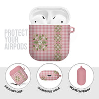 Akala Hamele Hawai'i Palaka Squares Maile Leaf AirPods Case Flowers Hawaiian Quilt Patterns