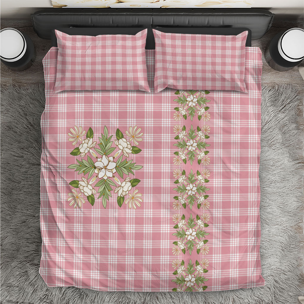 Akala Hamele Hawai'i Palaka Squares Maile Leaf Bedding Set Flowers Hawaiian Quilt Patterns