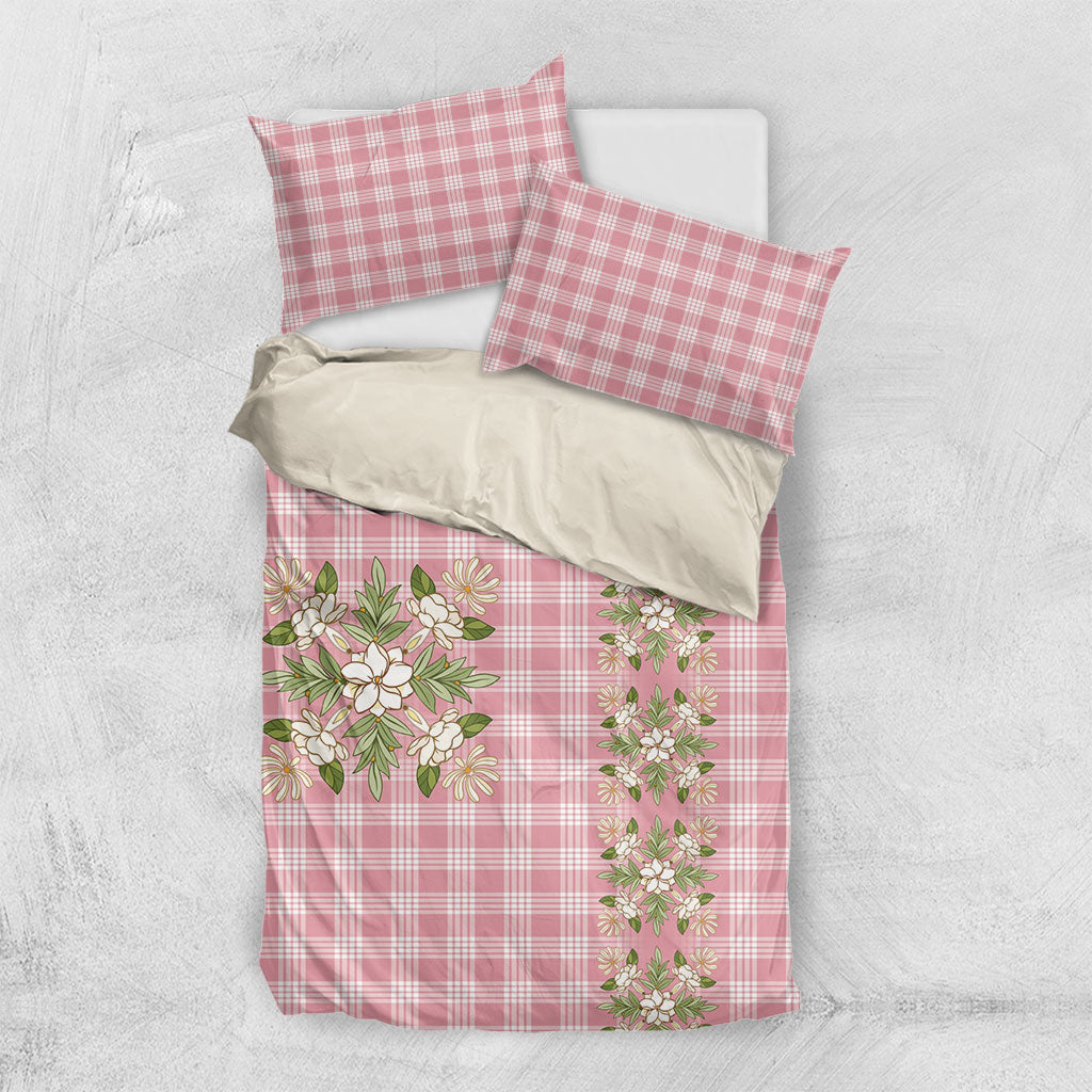 Akala Hamele Hawai'i Palaka Squares Maile Leaf Bedding Set Flowers Hawaiian Quilt Patterns