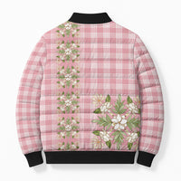 Akala Hamele Hawai'i Palaka Squares Maile Leaf Bomber Puffer Jacket Flowers Hawaiian Quilt Patterns