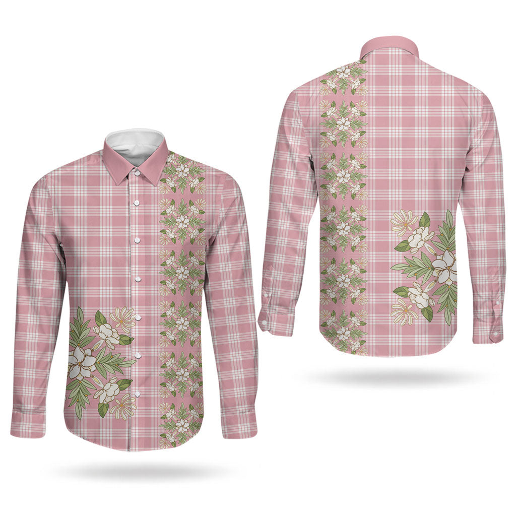 Akala Hamele Hawai'i Palaka Squares Maile Leaf Couples Matching Short Sleeve Bodycon Dress and Long Sleeve Button Shirt Flowers Hawaiian Quilt Patterns