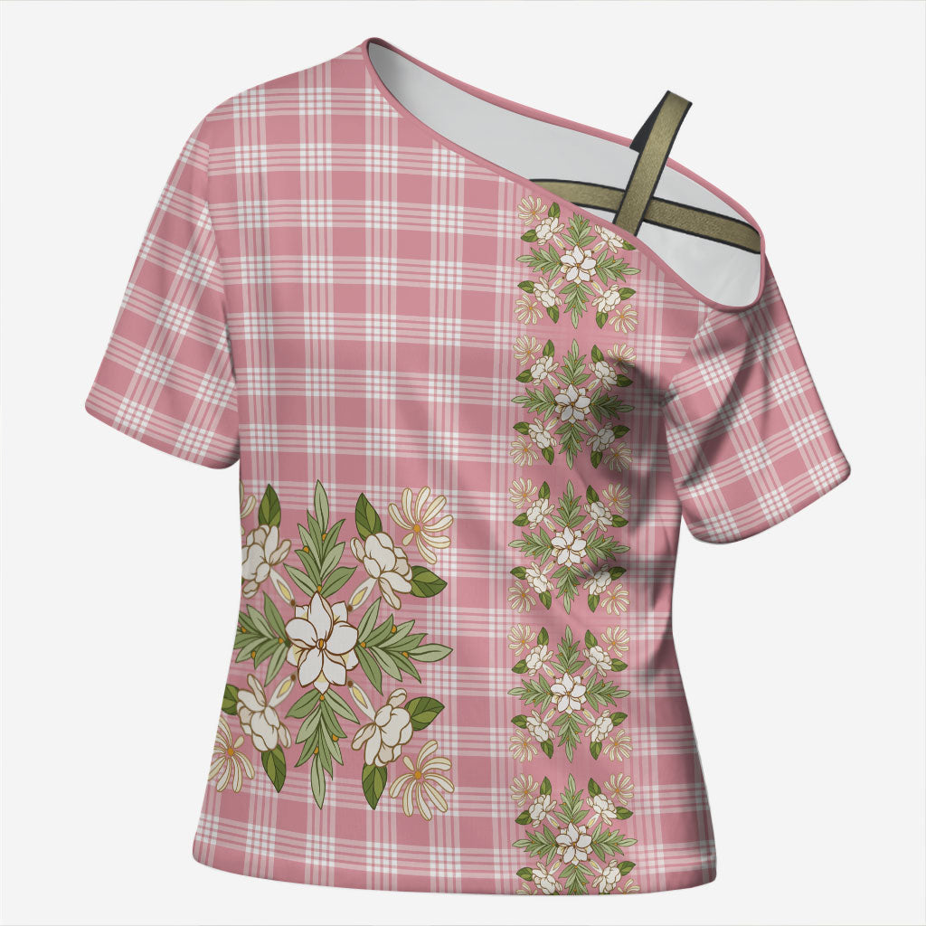 Akala Hamele Hawai'i Palaka Squares Maile Leaf Cross Shoulder Shirt Flowers Hawaiian Quilt Patterns