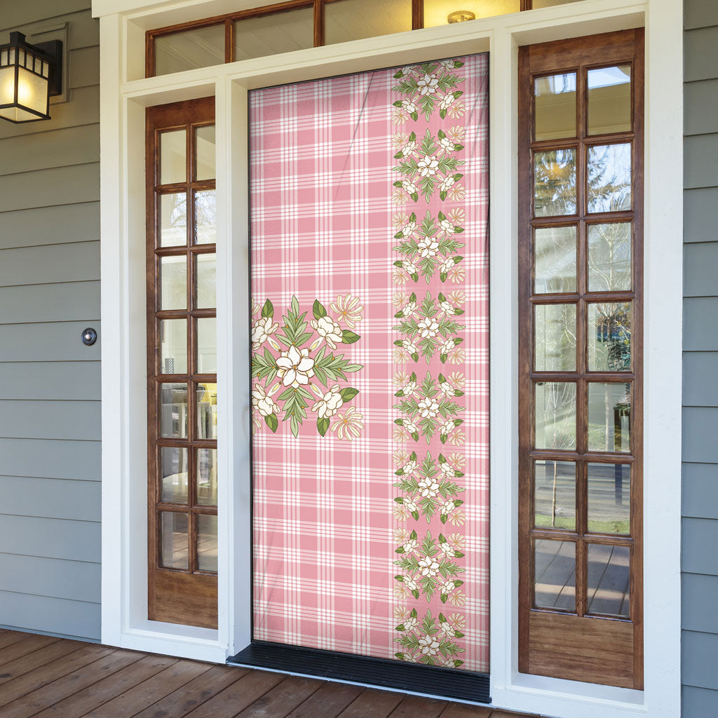 Akala Hamele Hawai'i Palaka Squares Maile Leaf Door Cover Flowers Hawaiian Quilt Patterns
