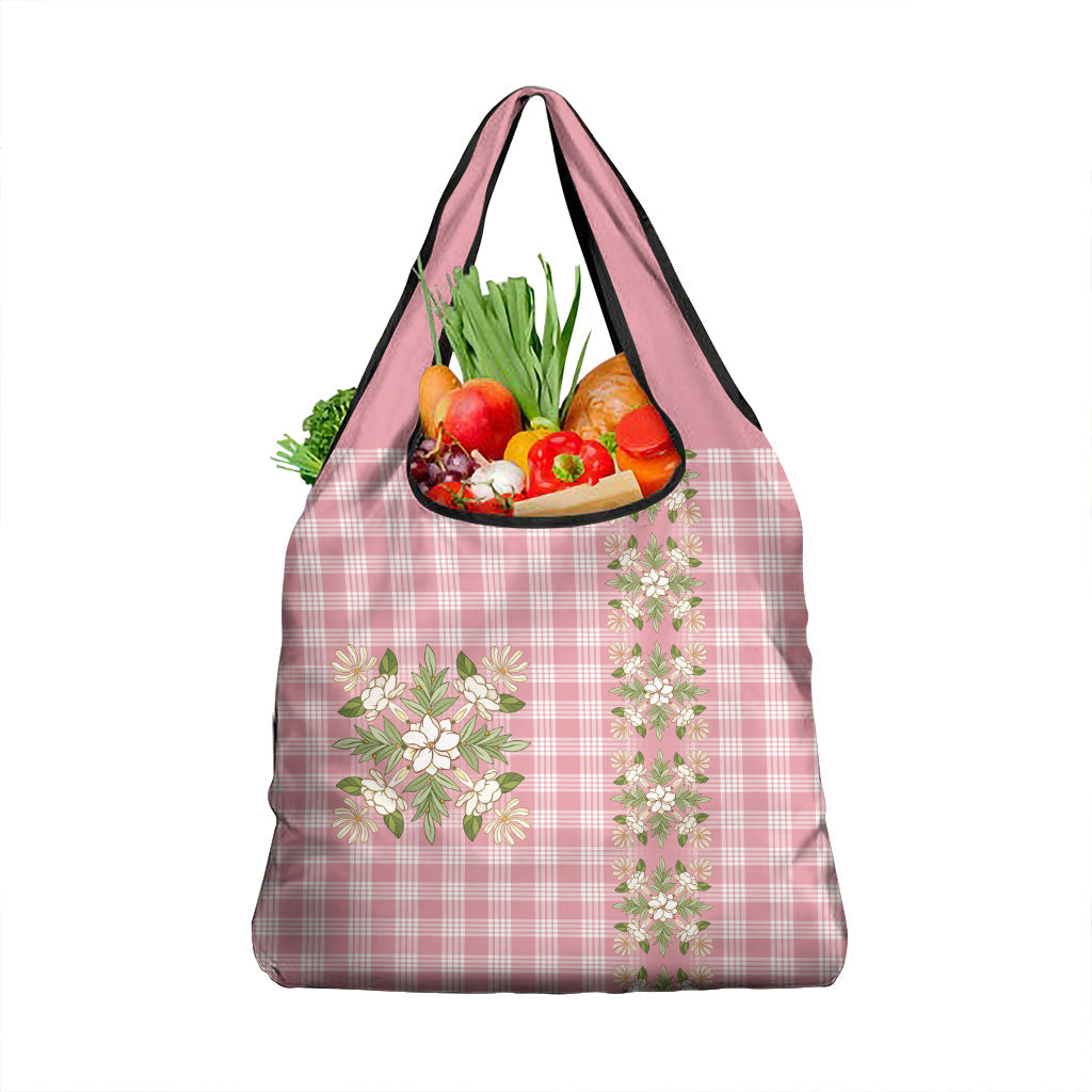Akala Hamele Hawai'i Palaka Squares Maile Leaf Grocery Bag Flowers Hawaiian Quilt Patterns
