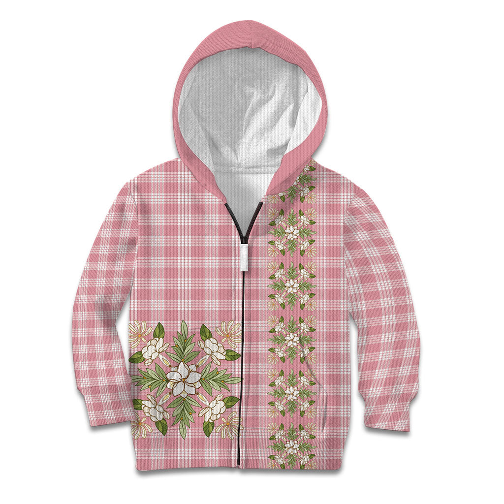 Akala Hamele Hawai'i Palaka Squares Maile Leaf Kid Hoodie Flowers Hawaiian Quilt Patterns