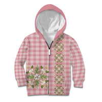 Akala Hamele Hawai'i Palaka Squares Maile Leaf Kid Hoodie Flowers Hawaiian Quilt Patterns