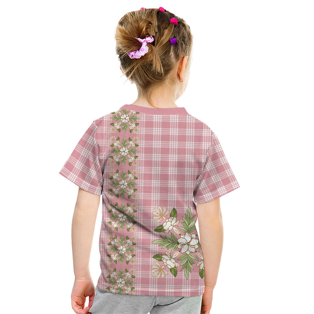 Akala Hamele Hawai'i Palaka Squares Maile Leaf Kid T Shirt Flowers Hawaiian Quilt Patterns