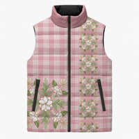 Akala Hamele Hawai'i Palaka Squares Maile Leaf Sleeveless Puffer Jacket Flowers Hawaiian Quilt Patterns