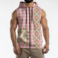 Akala Hamele Hawai'i Palaka Squares Maile Leaf Sleeveless Zip Hoodie Flowers Hawaiian Quilt Patterns