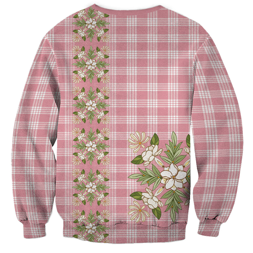 Akala Hamele Hawai'i Palaka Squares Maile Leaf Sweatshirt Flowers Hawaiian Quilt Patterns
