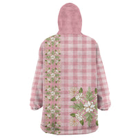Akala Hamele Hawai'i Palaka Squares Maile Leaf Wearable Blanket Hoodie Flowers Hawaiian Quilt Patterns