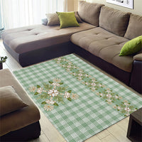 Liko Kukui Hawai'i Palaka Squares Maile Leaf Area Rug Flowers Hawaiian Quilt Patterns