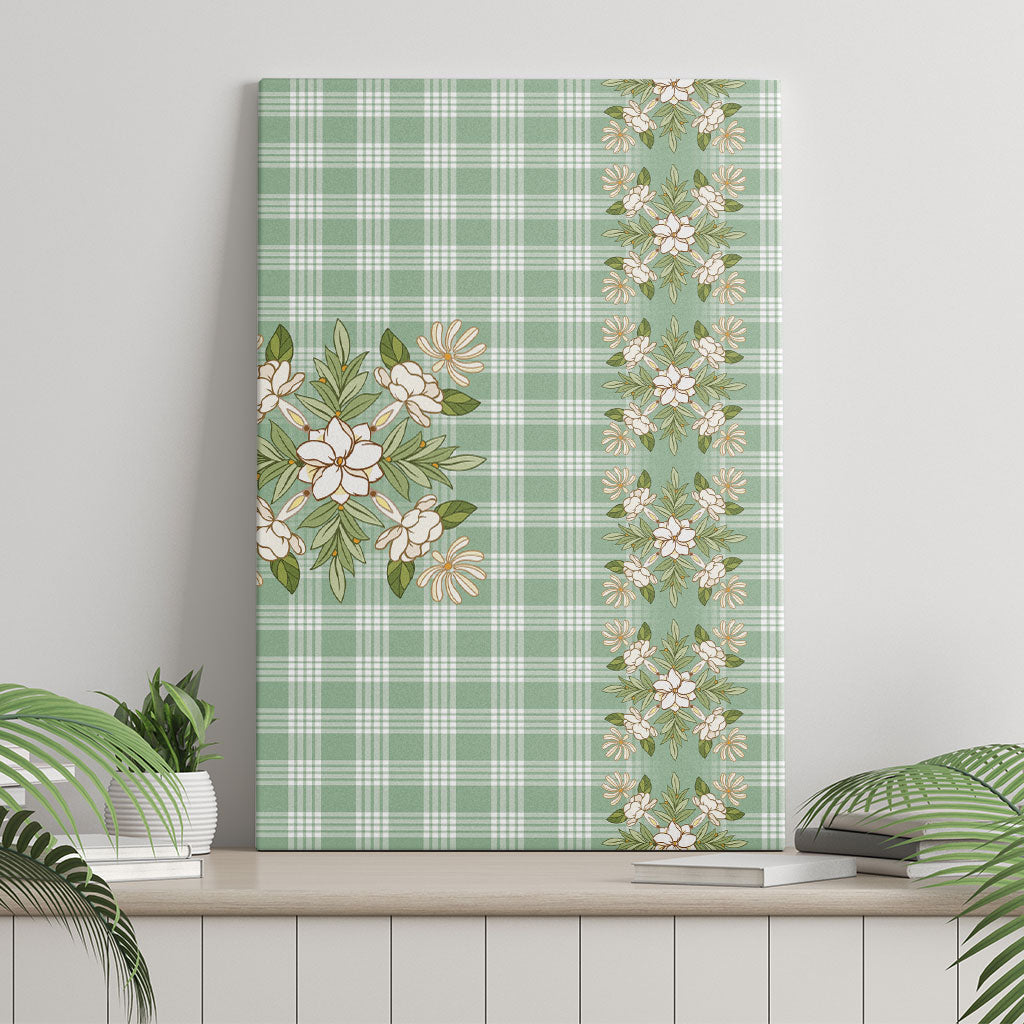 Liko Kukui Hawai'i Palaka Squares Maile Leaf Canvas Wall Art Flowers Hawaiian Quilt Patterns