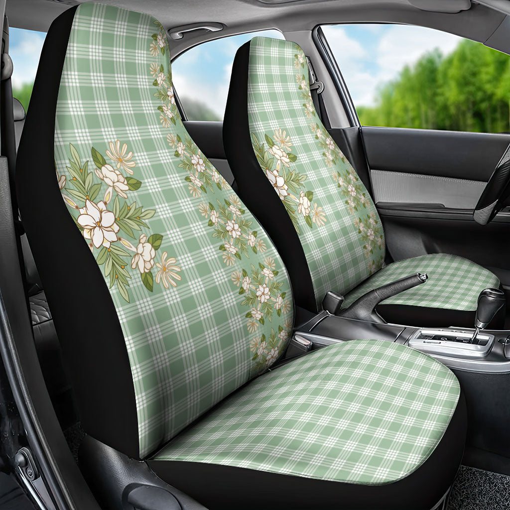 Liko Kukui Hawai'i Palaka Squares Maile Leaf Car Seat Cover Flowers Hawaiian Quilt Patterns