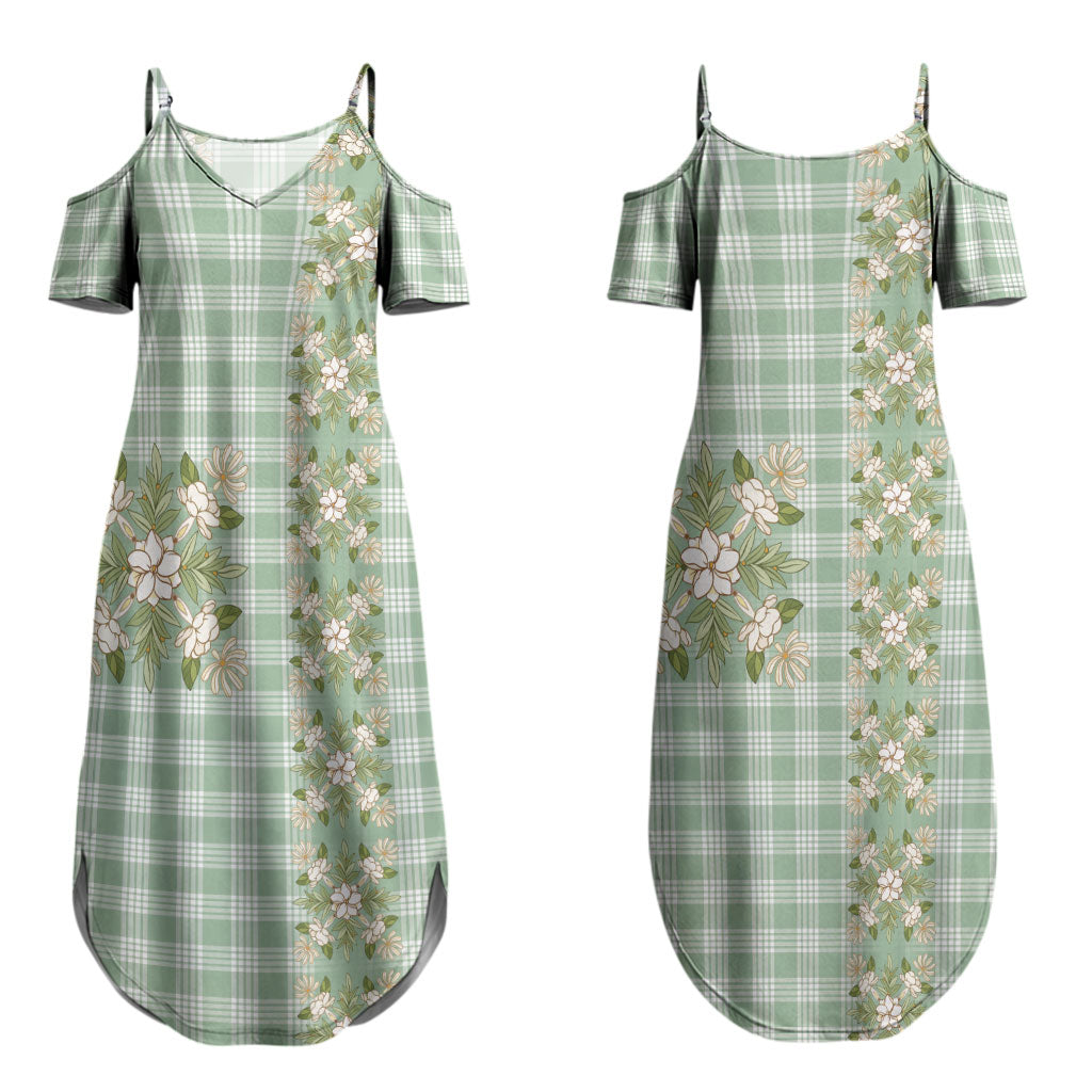Liko Kukui Hawai'i Palaka Squares Maile Leaf Couples Matching Summer Maxi Dress and Hawaiian Shirt Flowers Hawaiian Quilt Patterns