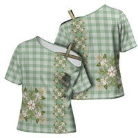 Liko Kukui Hawai'i Palaka Squares Maile Leaf Cross Shoulder Shirt Flowers Hawaiian Quilt Patterns