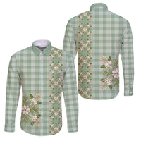 Liko Kukui Hawai'i Palaka Squares Maile Leaf Family Matching Summer Maxi Dress and Hawaiian Shirt Flowers Hawaiian Quilt Patterns