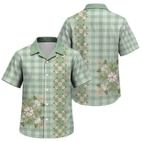 Liko Kukui Hawai'i Palaka Squares Maile Leaf Family Matching Tank Maxi Dress and Hawaiian Shirt Flowers Hawaiian Quilt Patterns