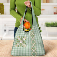 Liko Kukui Hawai'i Palaka Squares Maile Leaf Grocery Bag Flowers Hawaiian Quilt Patterns