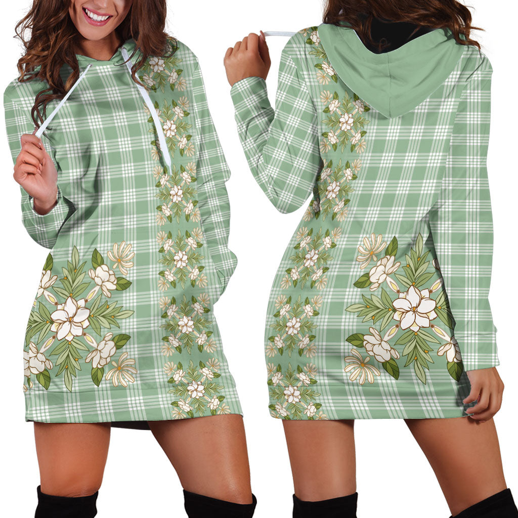 Liko Kukui Hawai'i Palaka Squares Maile Leaf Hoodie Dress Flowers Hawaiian Quilt Patterns