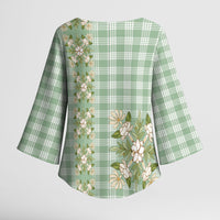 Liko Kukui Hawai'i Palaka Squares Maile Leaf Kimono Sleeve Blouse Flowers Hawaiian Quilt Patterns