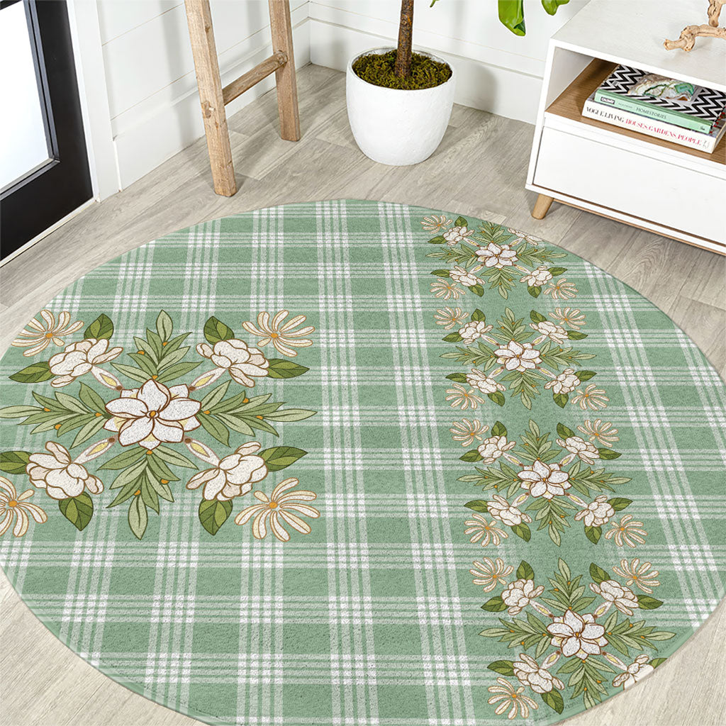 Liko Kukui Hawai'i Palaka Squares Maile Leaf Round Carpet Flowers Hawaiian Quilt Patterns